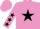 Silk - Mauve body, black star, mauve arms, black stars, mauve cap