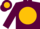 Silk - Maroon, gold ball