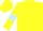 Silk - yellow, light blue armlets on sleeves, yellow cap