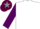 Silk - White, maroon and purple striped sleeves, maroon cap, grey star
