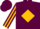 Silk - Maroon, gold circled l, gold diamond stripe on sleeves