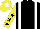 Silk - Black, white braces, yellow sleeves, black stars, yellow cap, white star