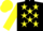 Silk - Black, yellow stars, yellow sleeves, yellow cap