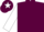 Silk - Maroon, white double-sash, white sleeves, maroon cap, white star