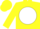 Silk - Yellow, yellow 'lv' on white ball, yellow cap