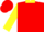 Silk - Yellow, red stars on sleeves, red cap, yellow star