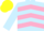 Silk - Light Blue, Pink chevrons, Light Blue sleeves, Yellow cap