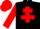 Silk - Black, red Cross of Lorraine, sleeves and cap