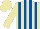 Silk - Dark blue, yellow seams, yellow and white striped sleeves, dark blue cap, yellow star