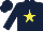 Silk - White, royal blue star, sleeves and star on cap