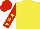 Silk - Yellow body, red arms, yellow stars, red cap