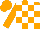 Silk - Orange and white checked