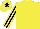 Silk - Yellow, black and yellow striped sleeves, yellow cap, black star