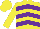 Silk - Yellow, purple chevrons