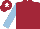 Silk - Maroon, light blue sleeves, maroon cap, white star