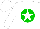 Silk - White, green ball, white star