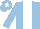 Silk - Light blue, white stripe and star on cap