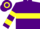 Silk - Purple, Yellow hoop