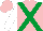 Silk - Pink, emerald green cross belts, white sleeves