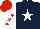 Silk - Dark blue, white star, white sleeves, red stars, red cap