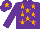 Silk - Purple, orange stars, orange star on cap