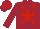 Silk - Garnet body, red star, garnet arms, red stars, garnet cap, red stars