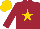 Silk - maroon, gold star and cap