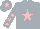 Silk - Silver, pink star, silver sleeves, pink stars, silver cap, pink star