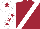 Silk - Maroon, white sash, white sleeves, maroon stars, white cap, maroon star