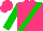 Silk - Hot pink, green sash, green sleeves, hot pink cap