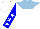 Silk - White, light blue yoke, white stars on blue sleeves