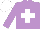 Silk - Mauve body, white cross, mauve arms, white cap