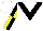 Silk - White, black chevron, yellow and black quartered sleeves