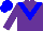 Silk - Purple body, blue-light chevron, purple arms, blue-light cap