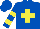 Silk - Royal blue, yellow cross, yellow bars on sleeves