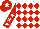 Silk - White body, red diamonds, red arms, white stars, red cap, white star