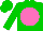 Silk - Big-green body, rose disc, big-green arms, big-green cap