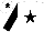 Silk - White body, black star, black arms, white cap, black star