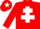 Silk - RED, white cross of lorraine, red cap, white star