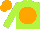 Silk - Lime, orange disc, cap