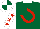 Silk - Forest green, red horseshoe, white collar, sleeves white, red stars, cap white, red quartered, forest green quartered