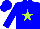 Silk - Blue, lime star