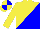 Silk - yellow and blue halved diagonally, quartered cap