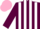 Silk - MAROON & WHITE STRIPES, pink cap