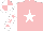 Silk - Pink, white star, sleeves white, pink stars, cap white, pink quartered