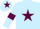 Silk - Light Blue, Maroon star, armlets and star on cap