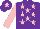 Silk - Purple, Pink stars, sleeves and star on cap