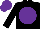 Silk - Black, purple disc, purple cap