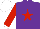 Silk - Purple, red star, sleeves, white cuffs, cap