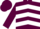 Silk - Maroon, white chevrons, maroon cap